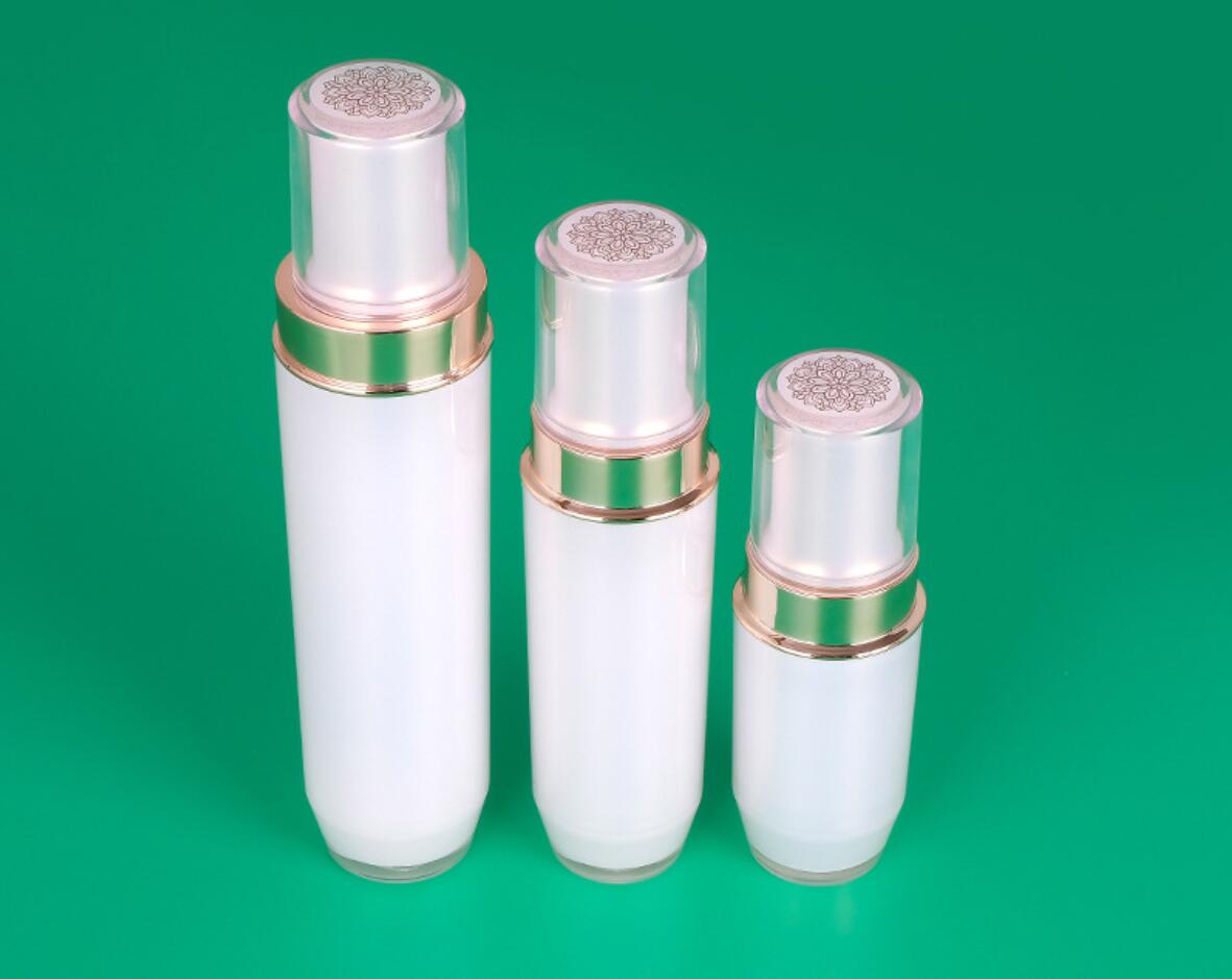 15g 30g high quality manufacture cosmetic package acrylic cream jar white plastic lotion bottle