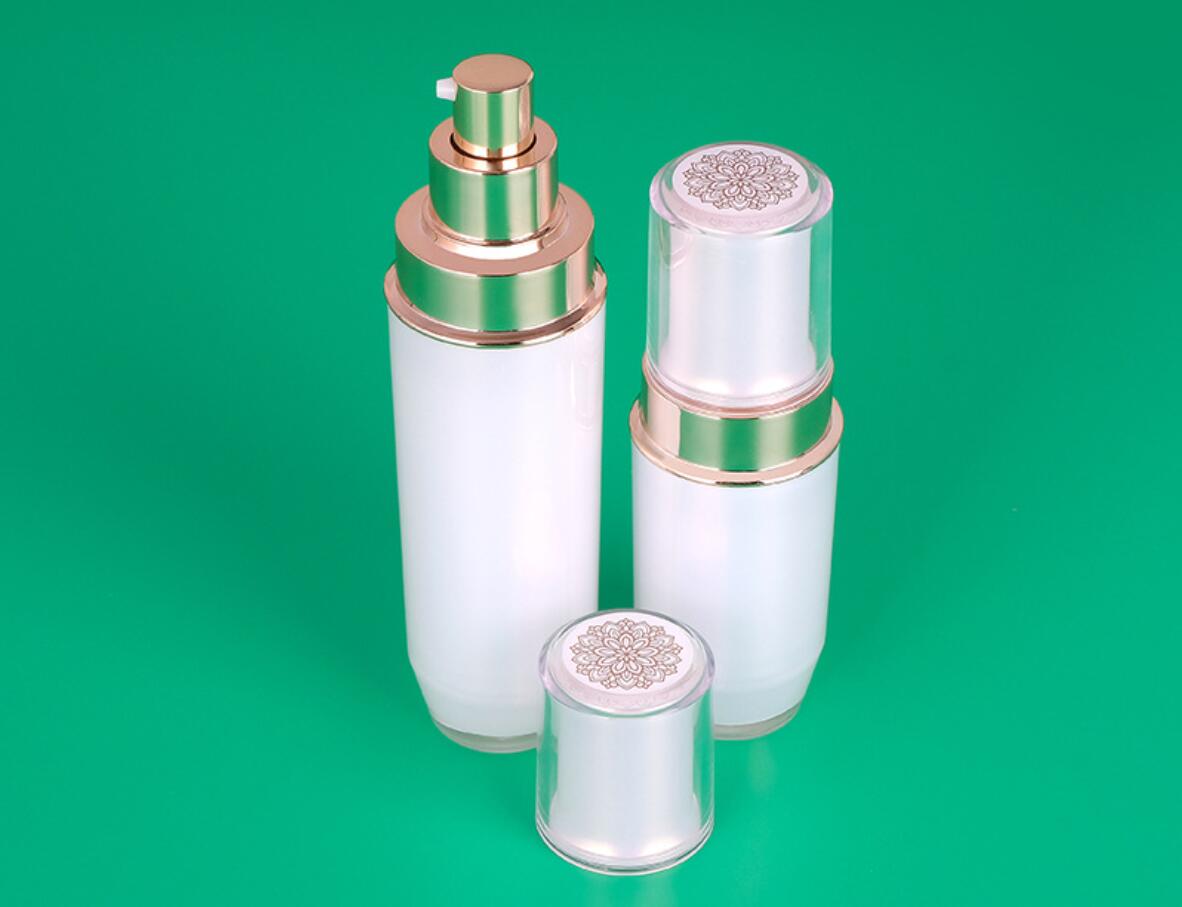 15g 30g high quality manufacture cosmetic package acrylic cream jar white plastic lotion bottle