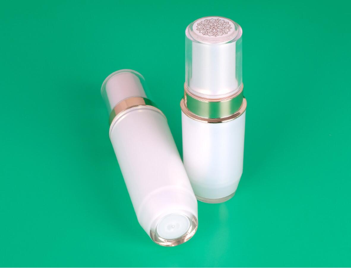 15g 30g high quality manufacture cosmetic package acrylic cream jar white plastic lotion bottle