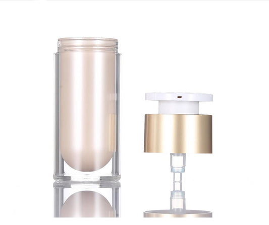 Wholesale airless cosmetic bottle 15ml 30ml 50ml airless pump bottle cosmetic plastic bottle