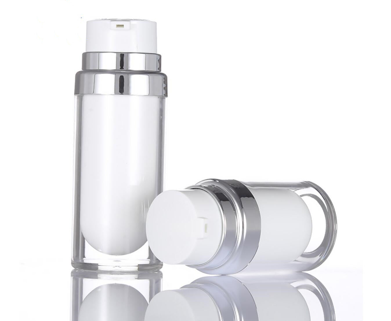 wholesale china airless pump bottle 15ml 30ml 50ml skincare bottle cosmetic plastic bottle