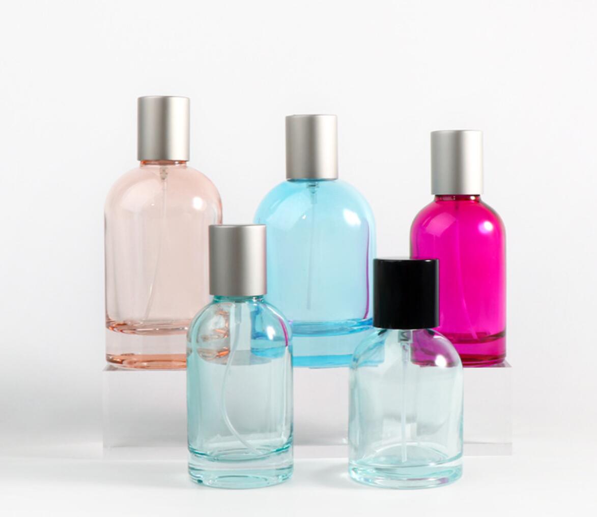 hot sell high quality cosmetic glass perfume bottle round shape Perfume bottle wholesale