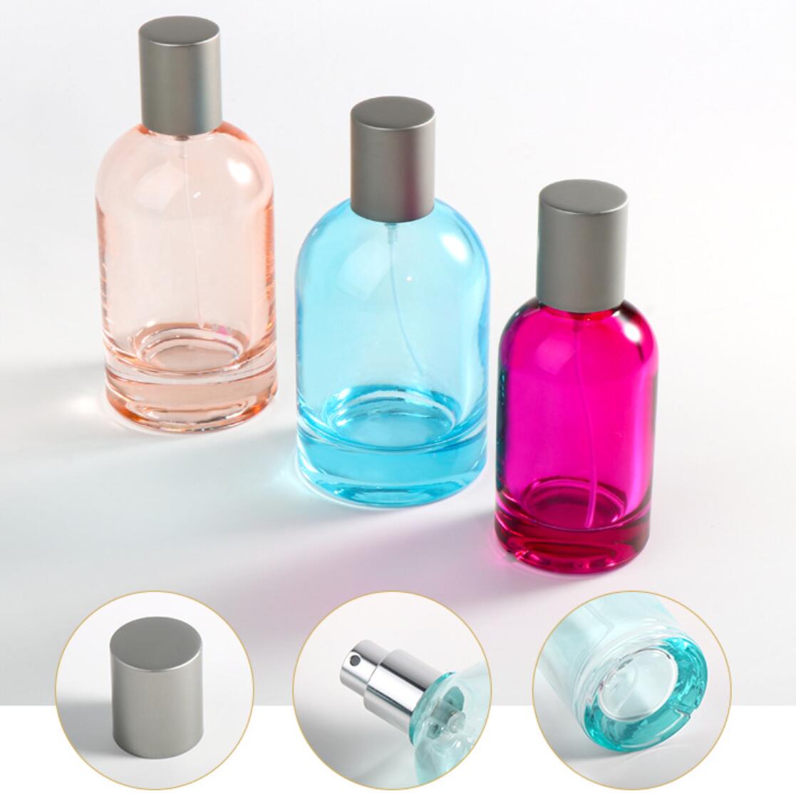 hot sell high quality cosmetic glass perfume bottle round shape Perfume bottle wholesale