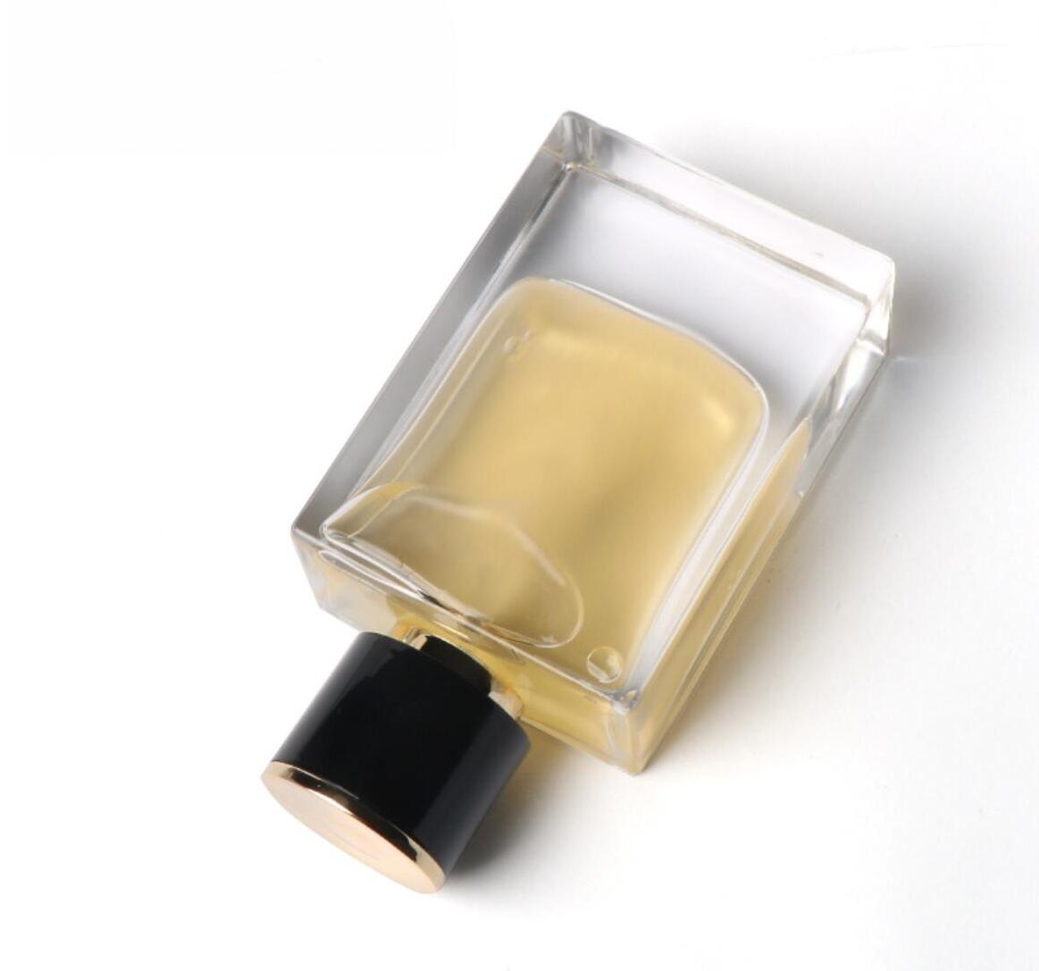 Hot selling high quality square thick bottom 75ml  perfume glass bottle with pump sprayer