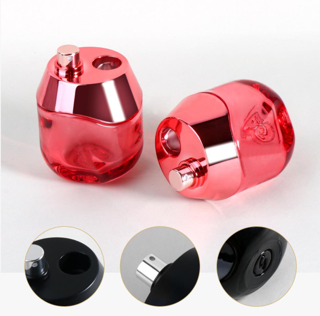 2024 New style One Piece high quality personal care glass perfume bottles with spray pump wholesale