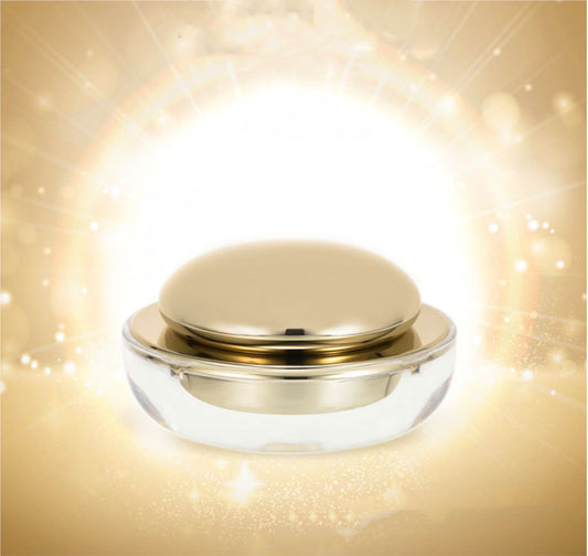 2024 new style luxury gold acrylic cream jar cosmetic jar wholesale